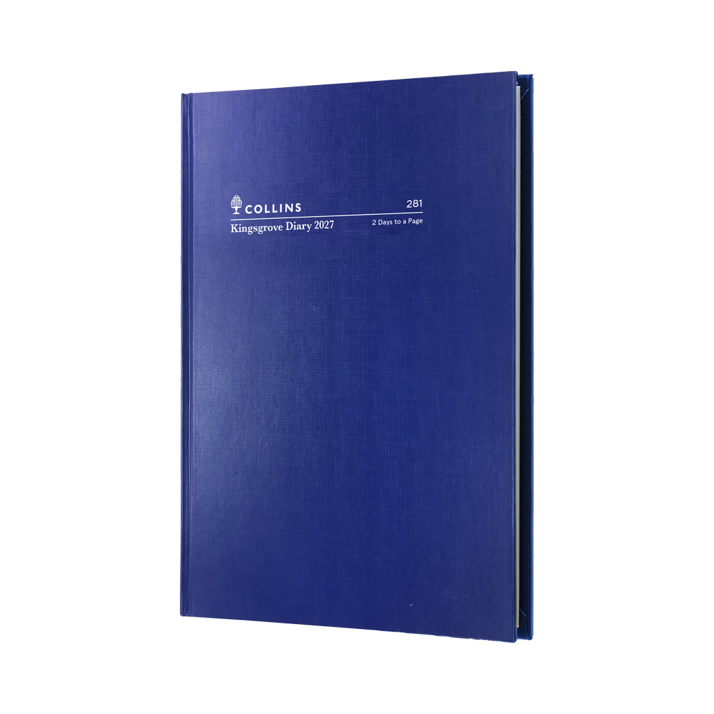 Collins Kingsgrove Diary 2027 A5 2 Days to a Page Blue