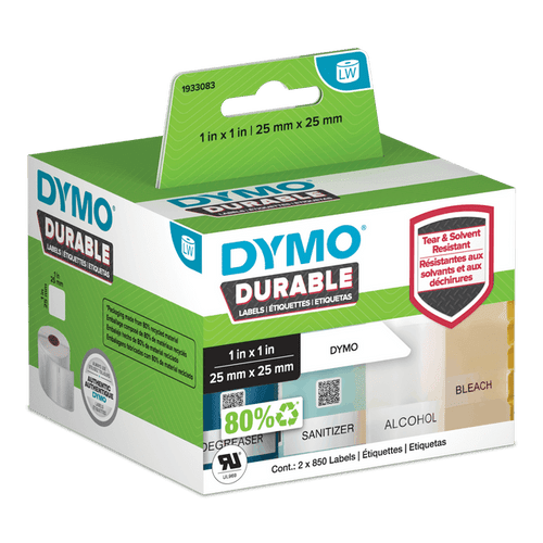 Dymo LabelWriter Durable Labels 25 x 25mm Roll of 1700