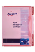 Avery Red Transparent Plastic Project File A4