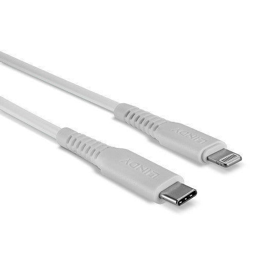 Lindy 2m USB Type C to Lightning Cable White