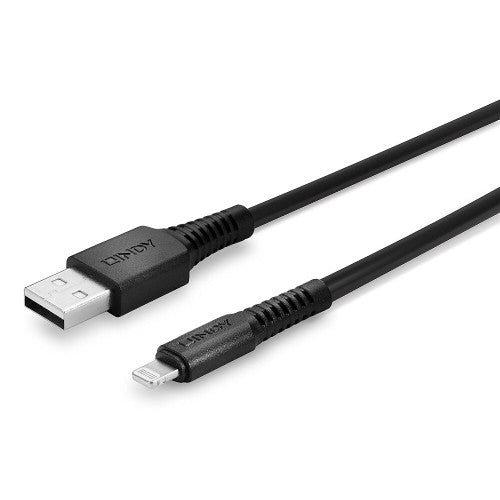 Lindy 1m USB Type A to Lightning Cable Black