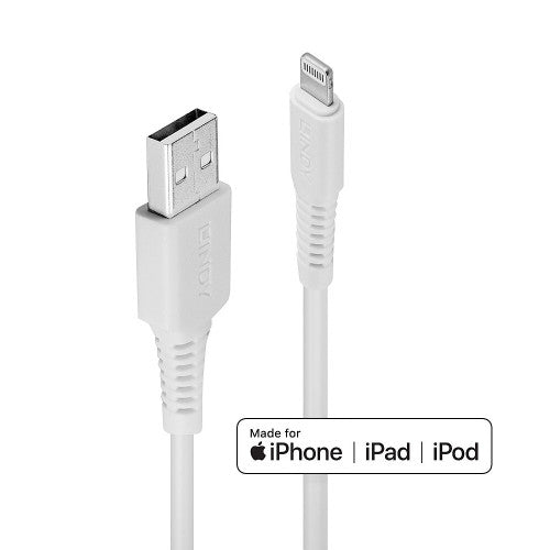 Lindy 2m USB Type A to Lightning Cable White