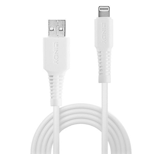 Lindy 3m USB Type A to Lightning Cable White
