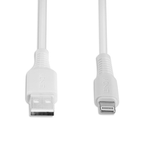 Lindy 3m USB Type A to Lightning Cable White