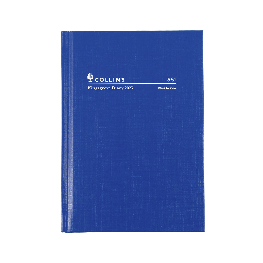 Collins Kingsgrove Diary 2027 A6 Week to a View Blue