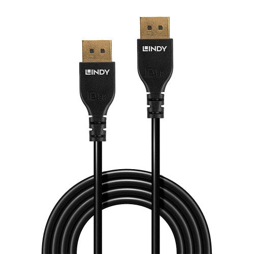 Lindy 1m Slim DisplayPort 1.4 Cable Black