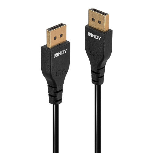 Lindy 2m Slim DisplayPort 1.4 Cable Black