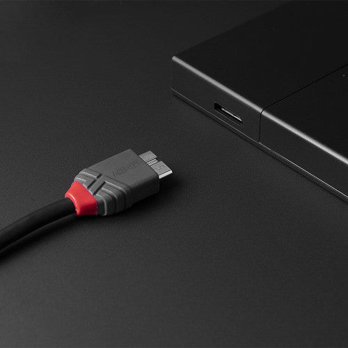 Lindy 2m USB 3.2 Type C to Micro-B Cable 5Gbps Anthra Line