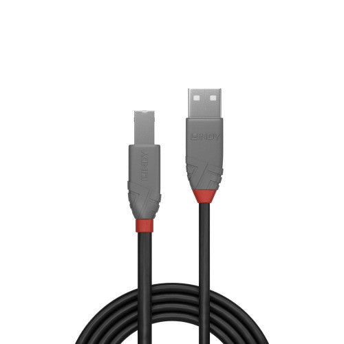 Lindy 5m USB 2.0 Type A to B Cable Anthra Line