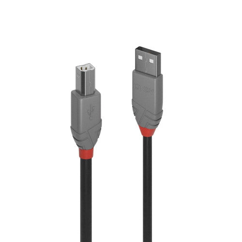 Lindy 5m USB 2.0 Type A to B Cable Anthra Line