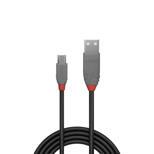 Lindy 5m USB 2.0 Cable Type A to Micro-B Anthra Line