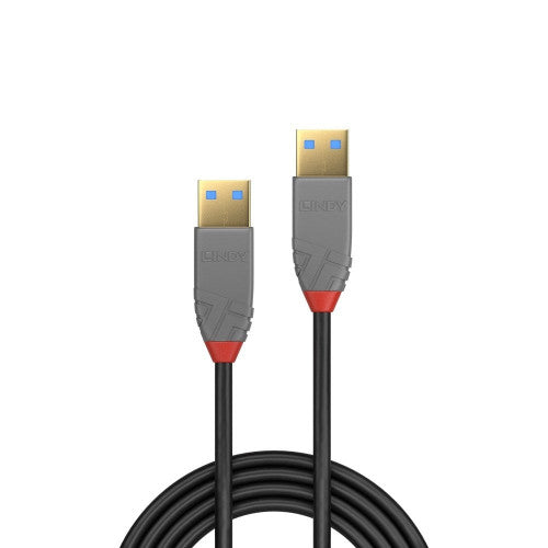 Lindy 0.5m USB 3.0 Type A to A Cable Anthra Line