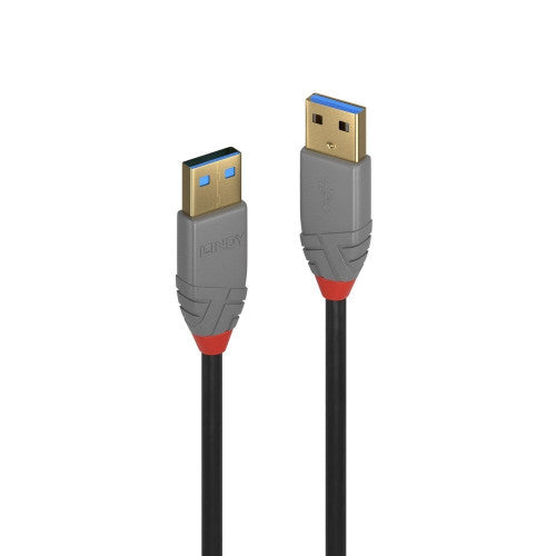 Lindy 0.5m USB 3.0 Type A to A Cable Anthra Line