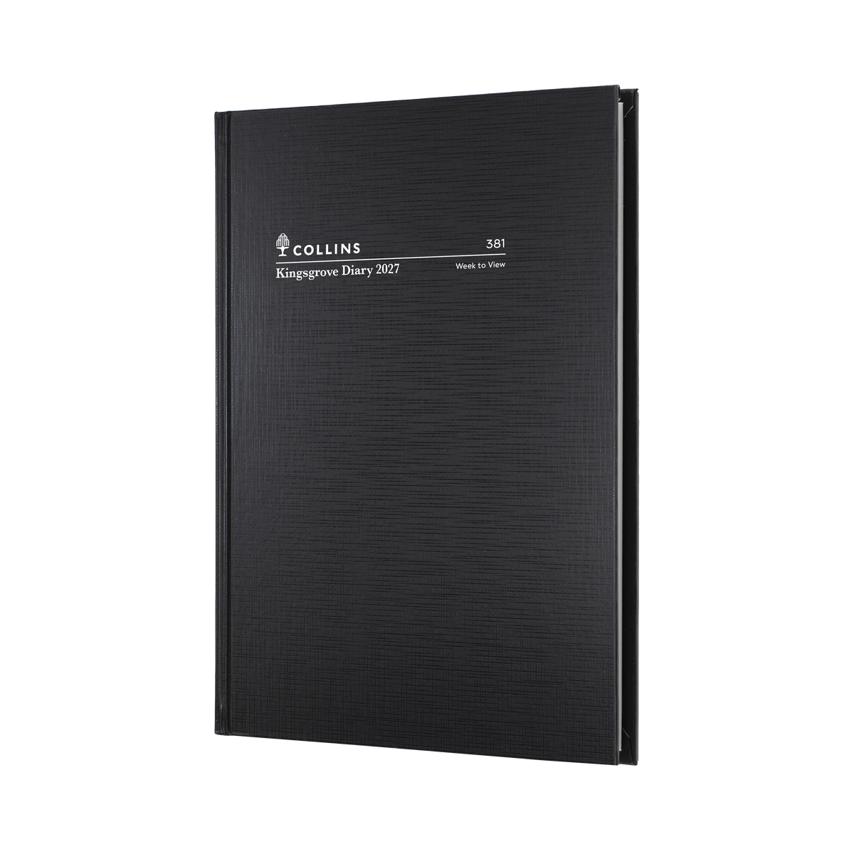 Collins Kingsgrove Diary 2027 A5 Week to a View Black