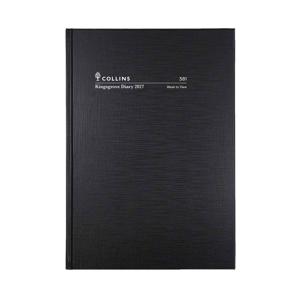 Collins Kingsgrove Diary 2027 A5 Week to a View Black