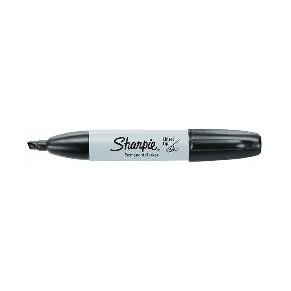 Sharpie Permanent Marker Chisel Tip Black Box of 12