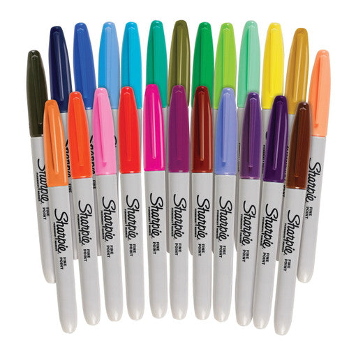 Sharpie Permanent Marker Fine Point Green Box of 12