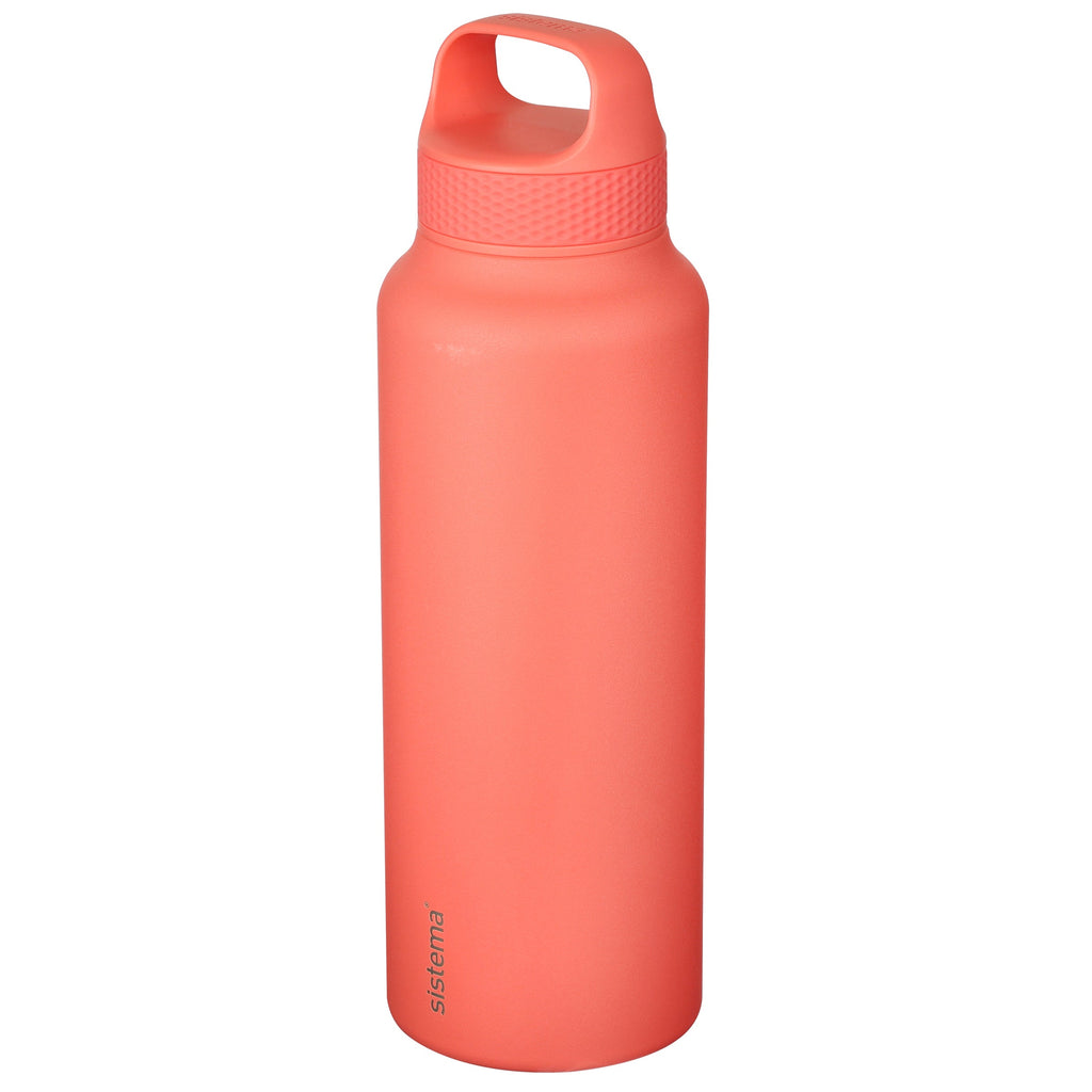 Sistema Stainless Steel Insulated Drink Bottle with Carry Handle 1L Assorted