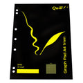 Quill Graph Pad 1mm 70gsm A4 25 Leaf White Pack of 5