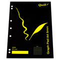 Quill Graph Pad 5mm 70gsm A4 25 Leaf White Pack of 5