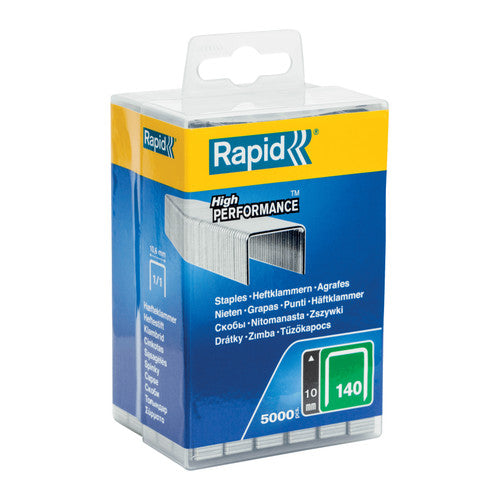 Rapid No.140 Flatwire Staples 10mm Box 5000