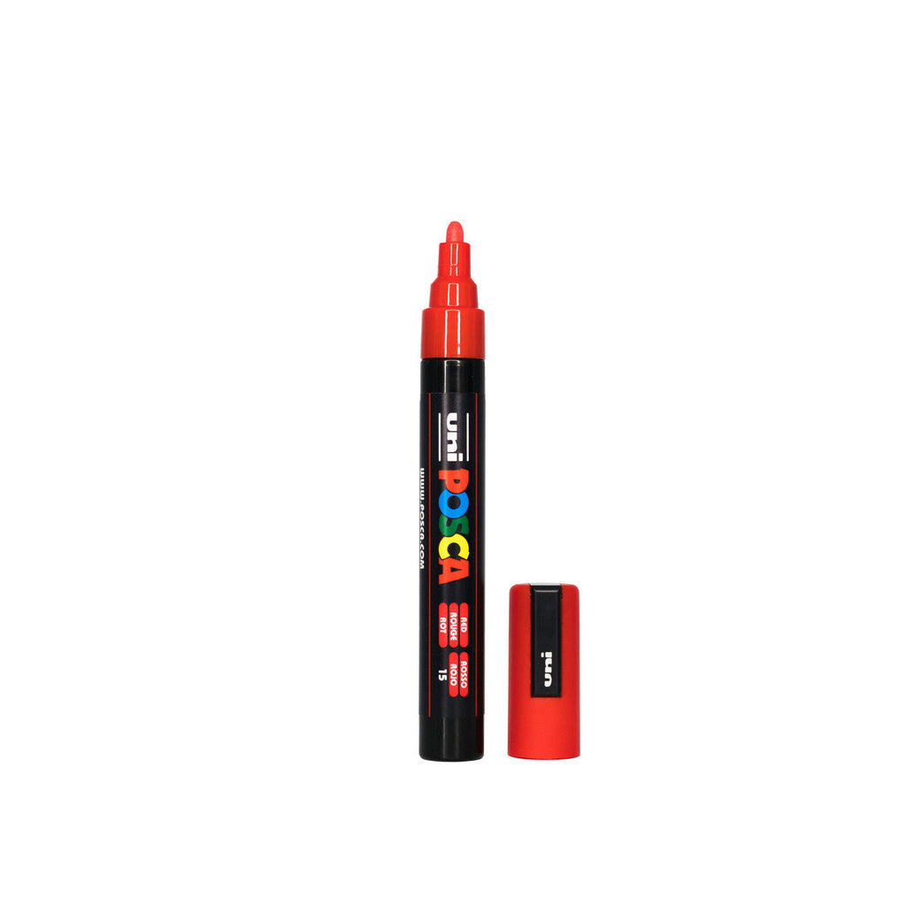 POSCA PC-5M Paint Marker Medium Bullet Tip Red