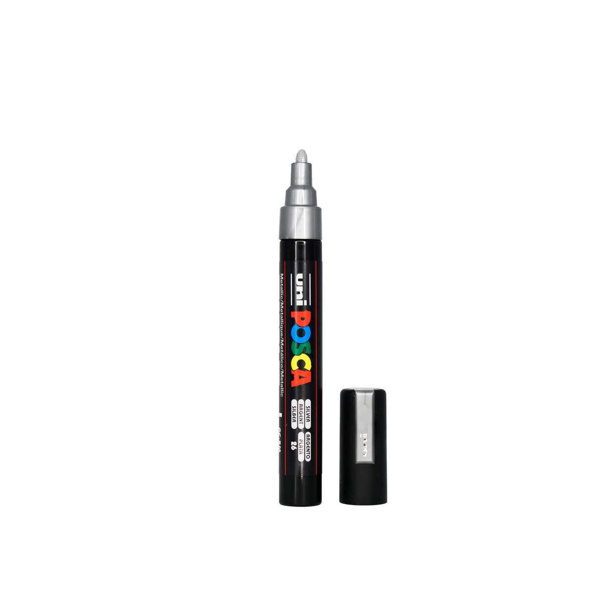 POSCA PC-5M Paint Marker Medium Bullet Tip Silver