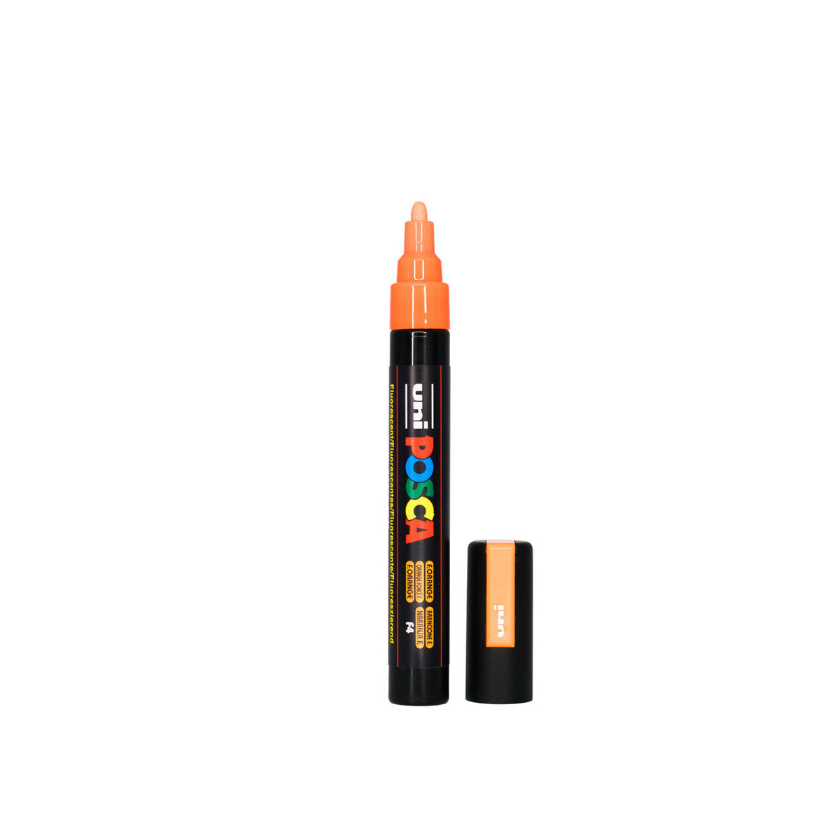 POSCA PC-5M Paint Marker Medium Bullet Tip Fluorescent Orange