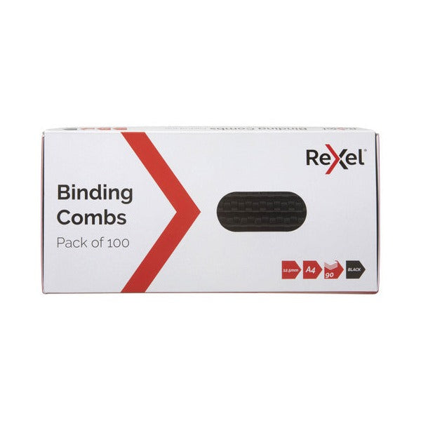 Rexel Binding Comb 12.5mm Black Pack of 100
