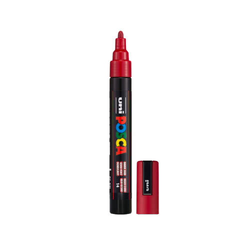 POSCA PC-5M Paint Marker Medium Bullet Tip Dark Red