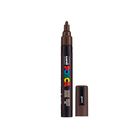 POSCA PC-5M Paint Marker Medium Bullet Tip Dark Brown