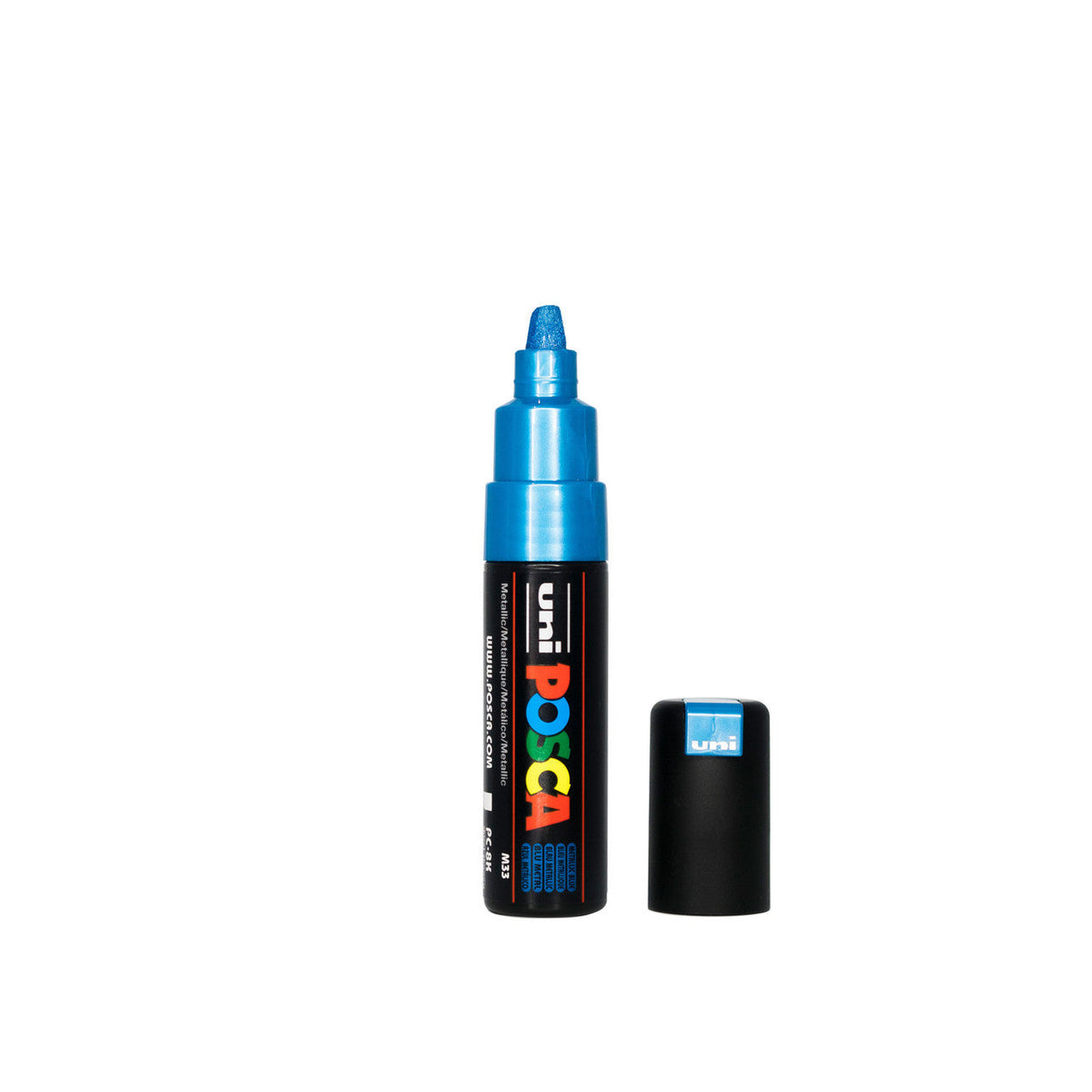 POSCA PC-8K Paint Marker Broad Chisel Tip Metallic Blue