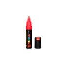 POSCA PC-8K Paint Marker Broad Chisel Tip Fluoro Red