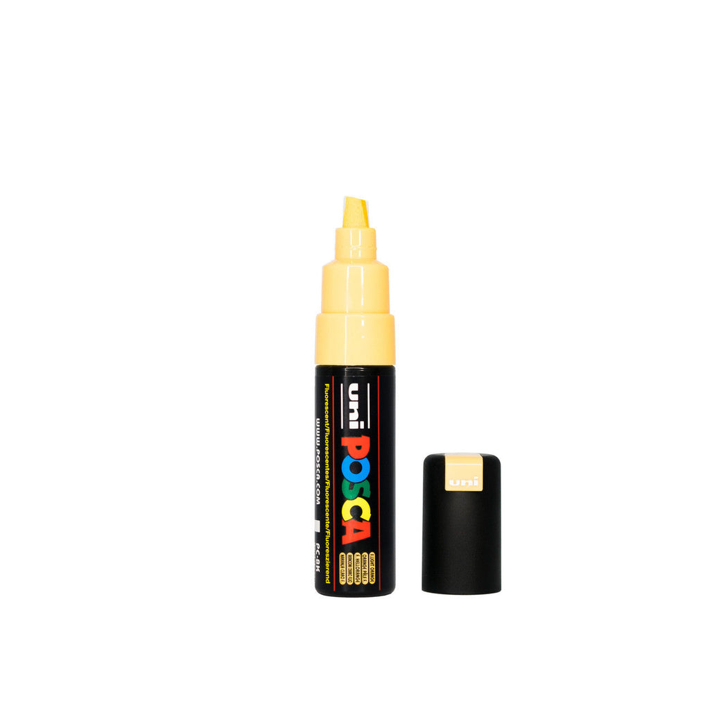 POSCA PC-8K Paint Marker Broad Chisel Tip Fluoro Light Orange