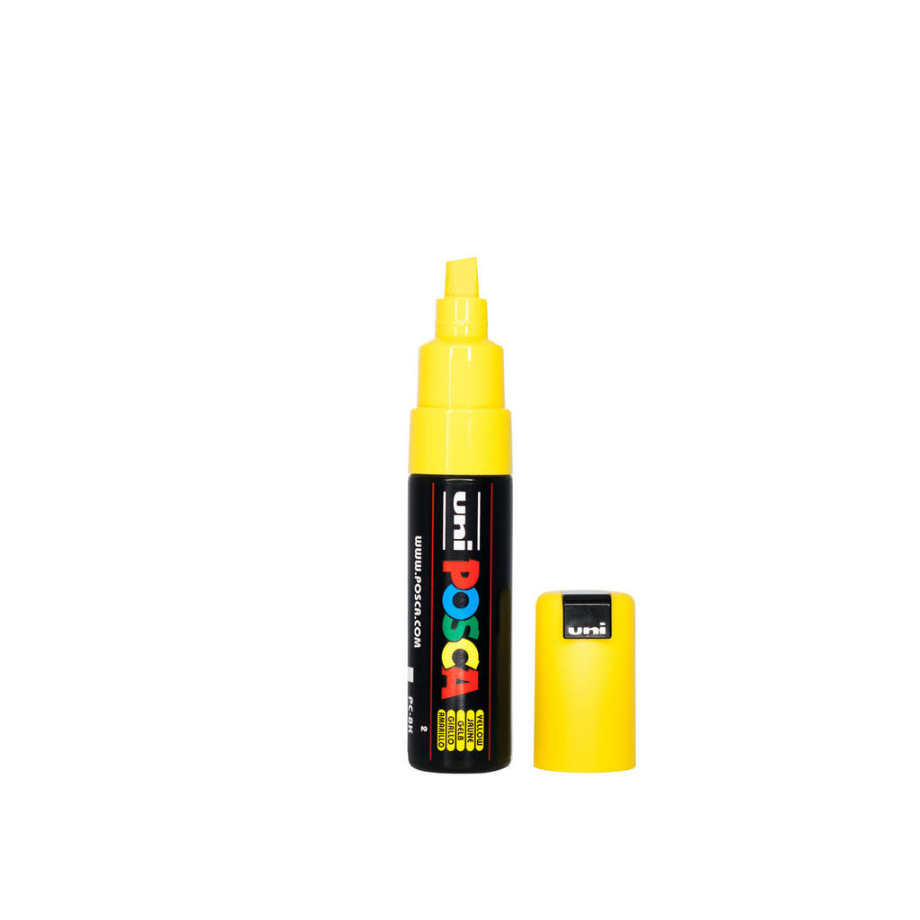 POSCA PC-8K Paint Marker Broad Chisel Tip Yellow