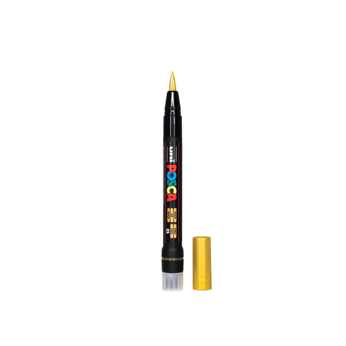 POSCA PCF-350 Paint Marker Flexible Brush Tip Gold