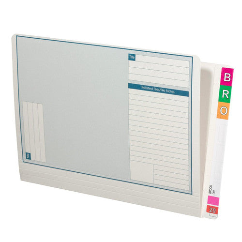 Avery White Lateral Notes File with Tubeclip 235 x 355mm 100 Box