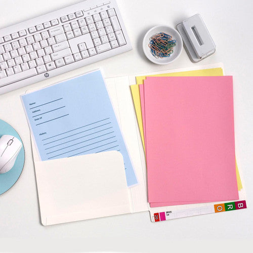 Avery White Lateral Notes File with Left Hand Pocket A4 235 x 355mm Box 20