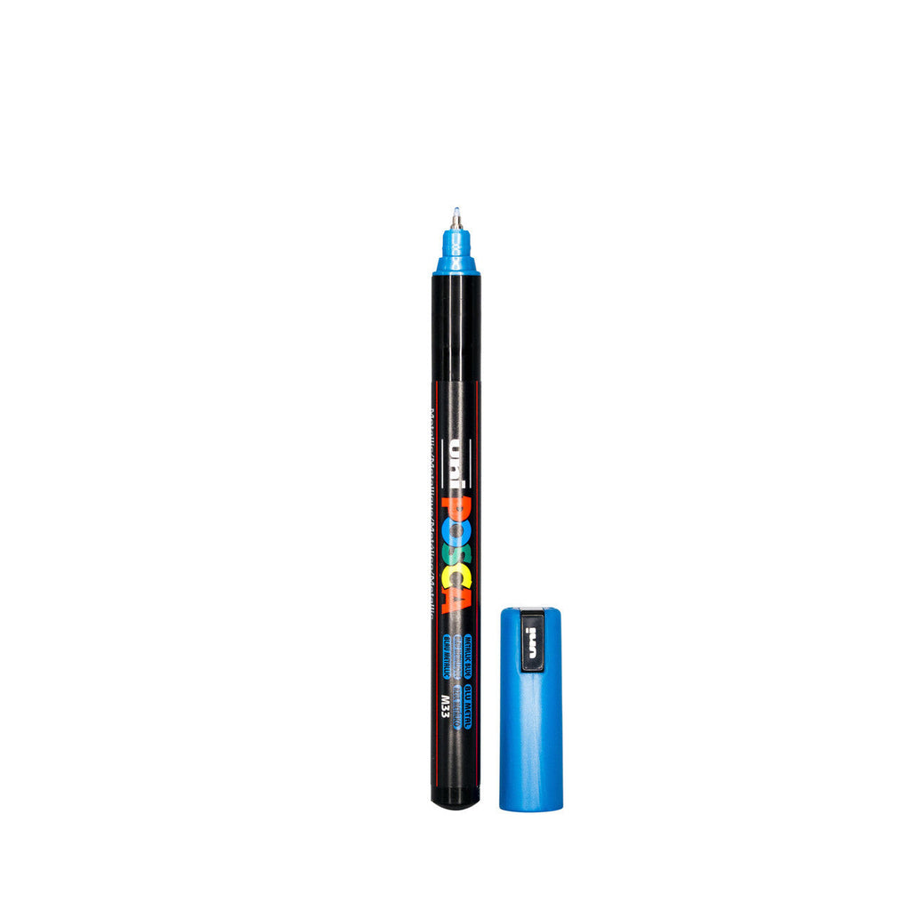 POSCA PC-1MR Paint Marker Ultra Fine Tip Metallic Blue