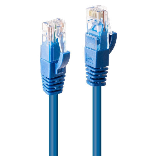 Lindy 3m Cat6 U/UTP Gigabit Network Cable Blue
