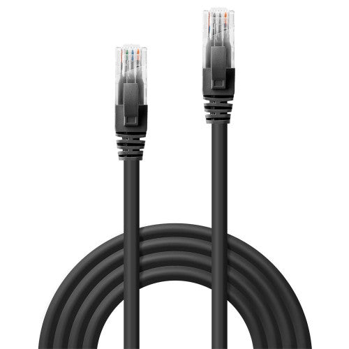Lindy 0.5m Cat6 U/UTP Gigabit Network Cable Black