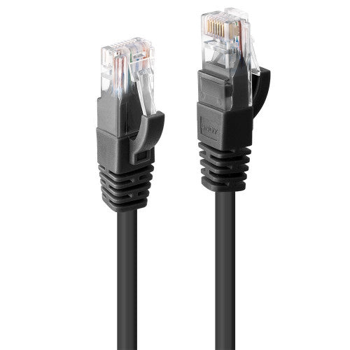 Lindy 0.5m Cat6 U/UTP Gigabit Network Cable Black