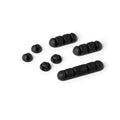 Cavoline Self-Adhesive Mixed Cable Clips Set of 7 Graphite Pack of 10