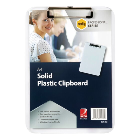 Marbig Professional Clipboard Plastic A4 Clear