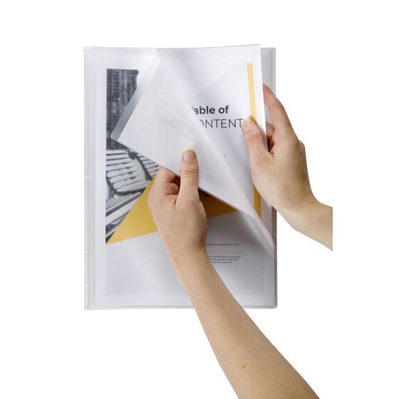 Marbig Flic File Display Book Insert Cover 10 Pocket A4 Clear