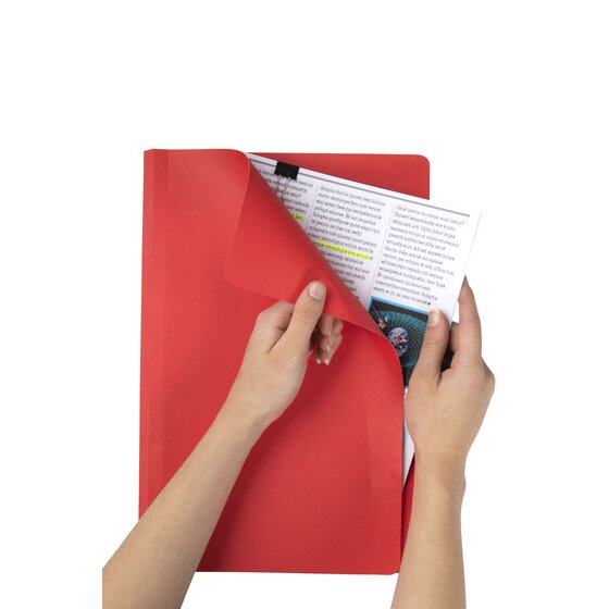 Marbig Manilla Folder Foolscap Red Pack of 20 Box of 5