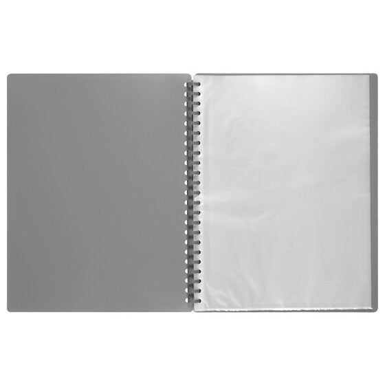 Marbig Refillable Display Book 20 Pocket A4 Grey