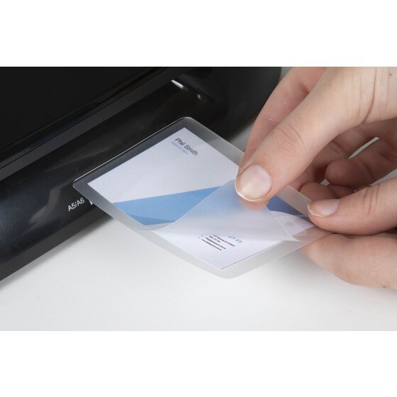 Rexel Laminating Pouch 67 x 98mm 180 Micron Gloss Pack of 50
