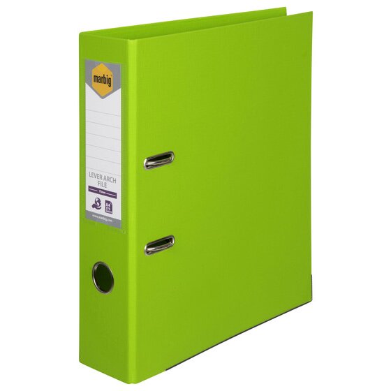 Marbig Lever Arch File PE Linen A4 Assorted