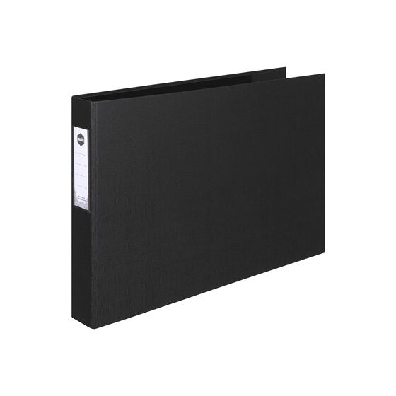 Marbig Ring Binder Deluxe 38mm 3D A3 Landscape Black